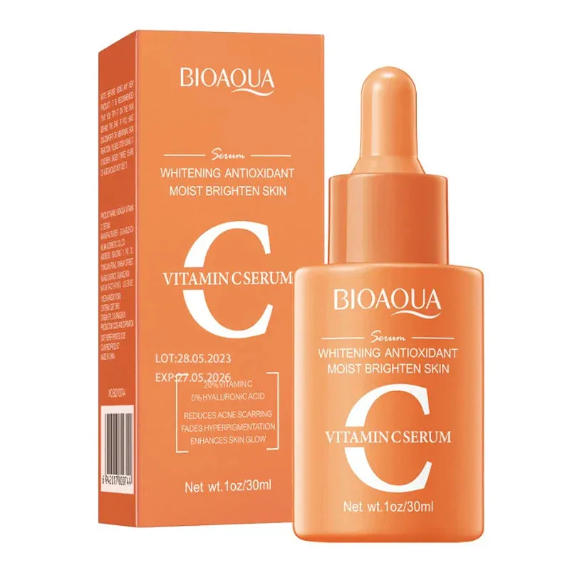 2 Piece Vitamin C Retinol Hyaluronic Acid Serum Set For Face Moisturizing & Firming