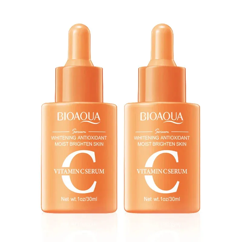 2 Piece Vitamin C Retinol Hyaluronic Acid Serum Set For Face Moisturizing & Firming