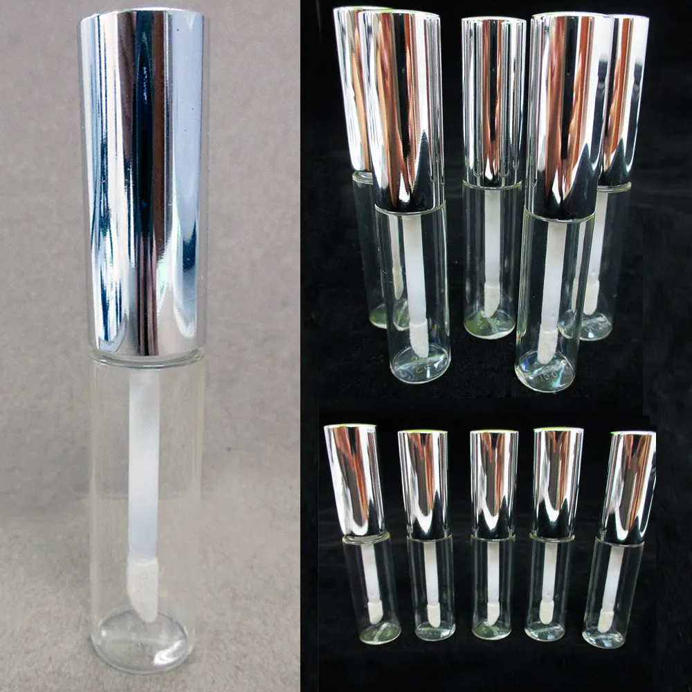 20 Empty PET Clear Lip Gloss Bottle 8ML Tube Balm Container Stopper Not Included
