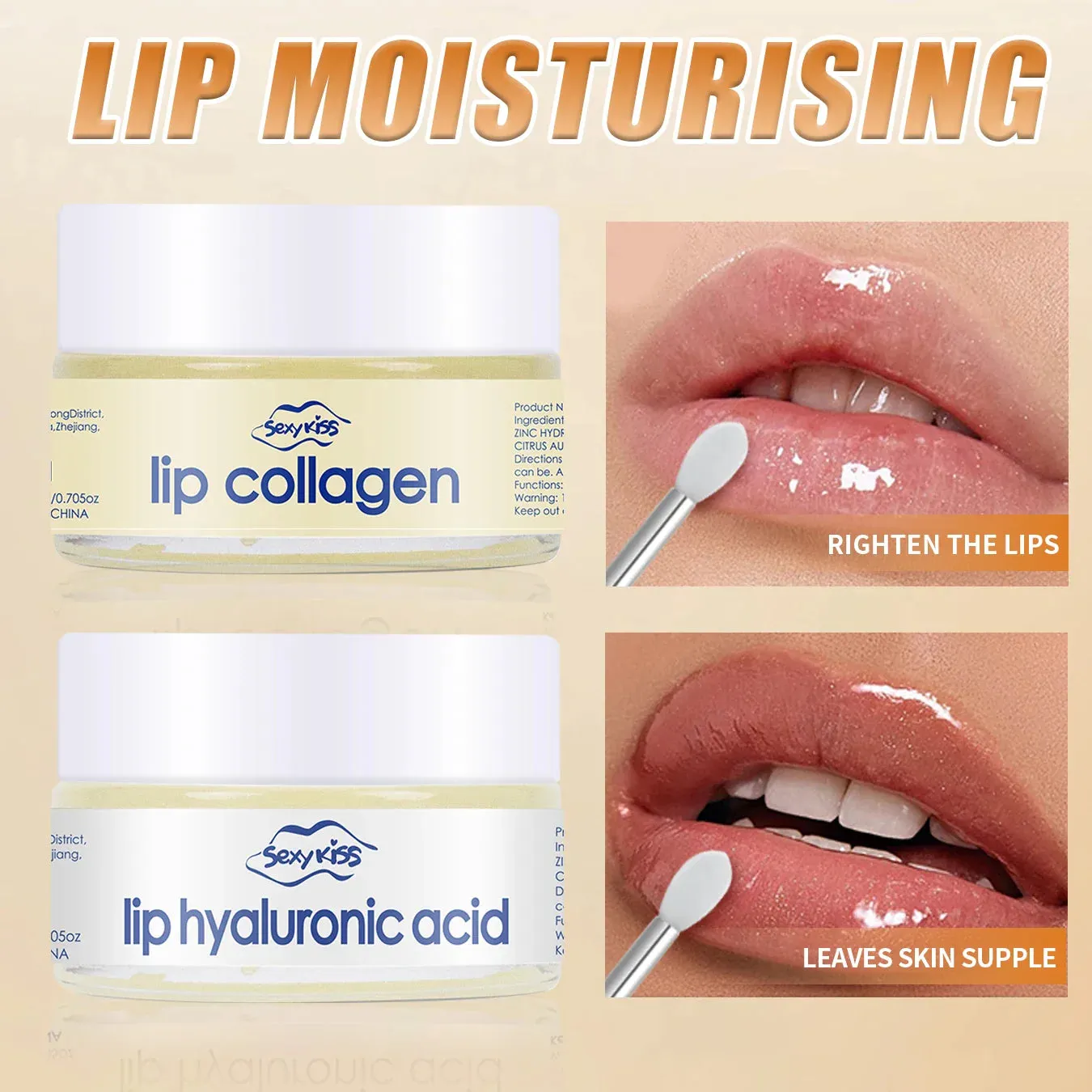 20G Deep Hydration Lip Mask Hyaluronic Acid & Collagen Day / Night Gift Option