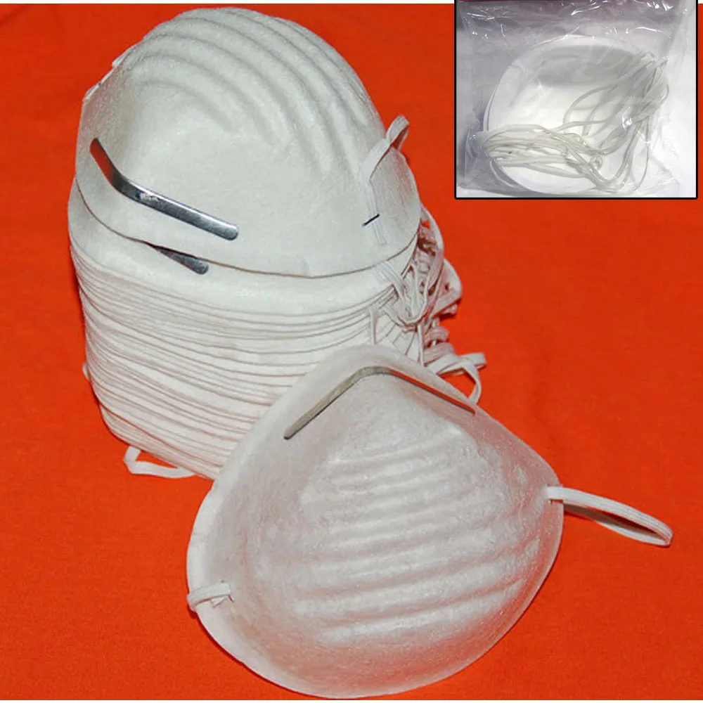 50 Dust Face Mask Filter Mouth Disposable Medical Dental Safety Respirator NEW