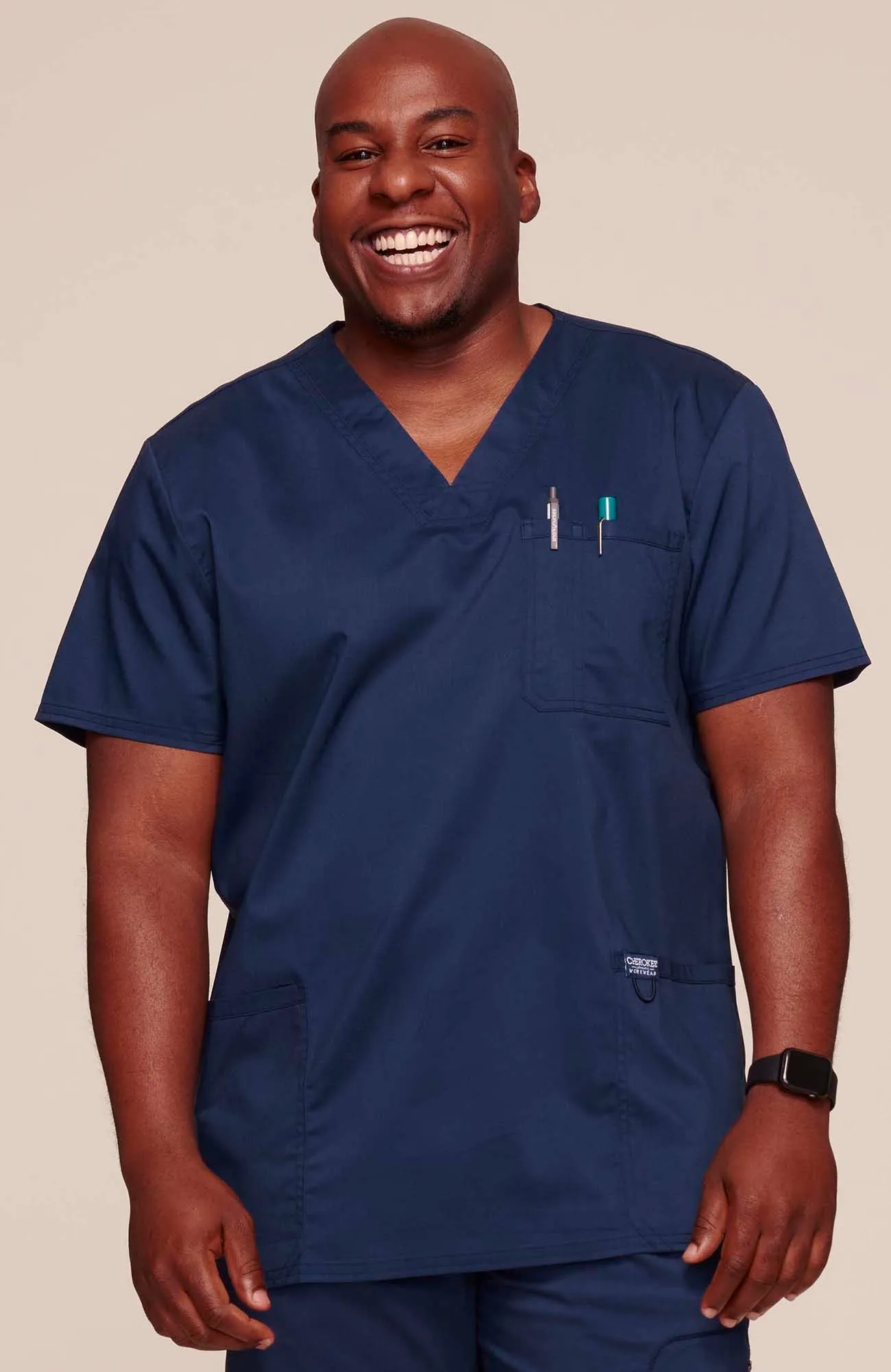 Cherokee Mens V-Neck Scrubs Set