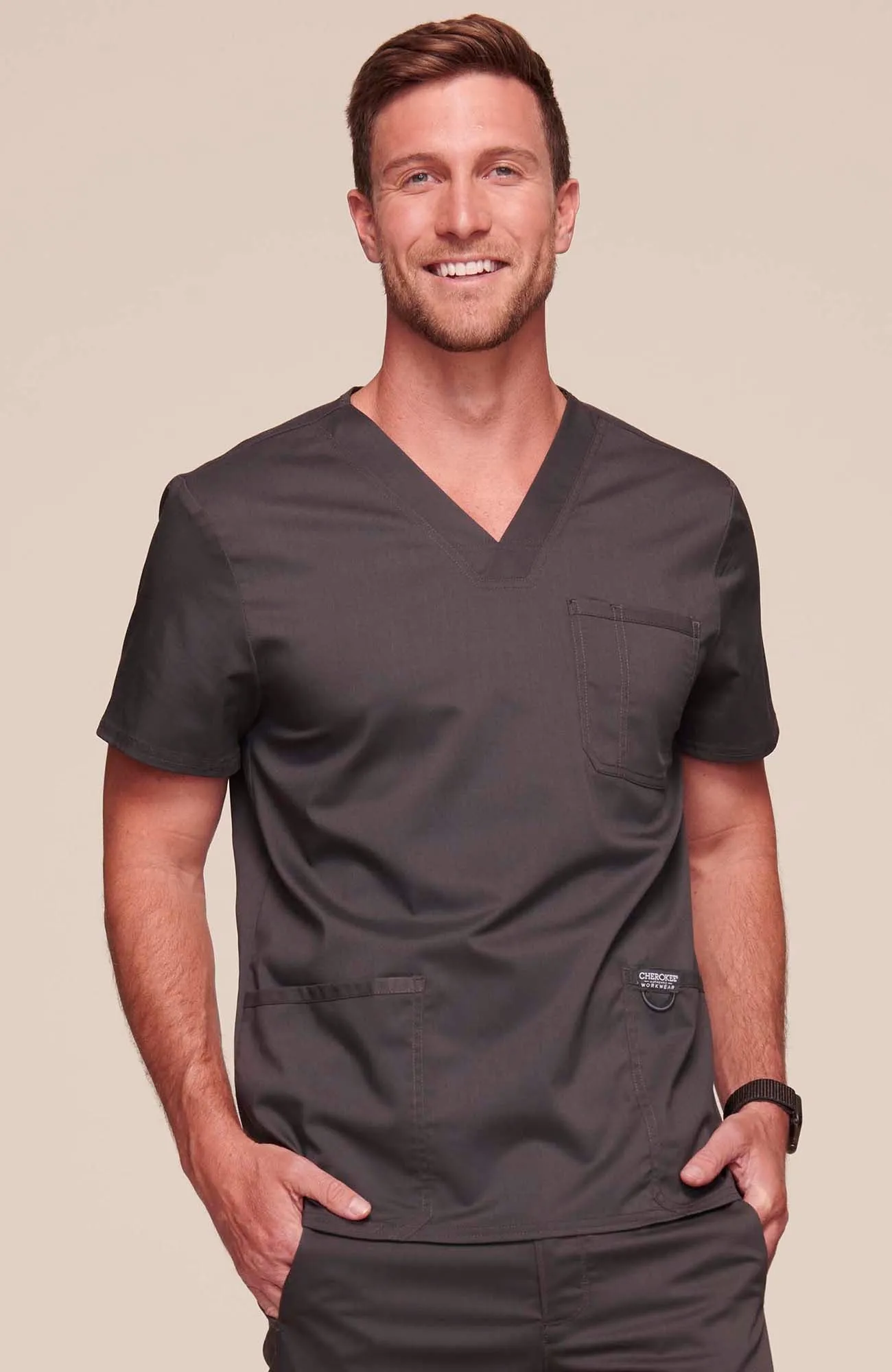 Cherokee Mens V-Neck Scrubs Set