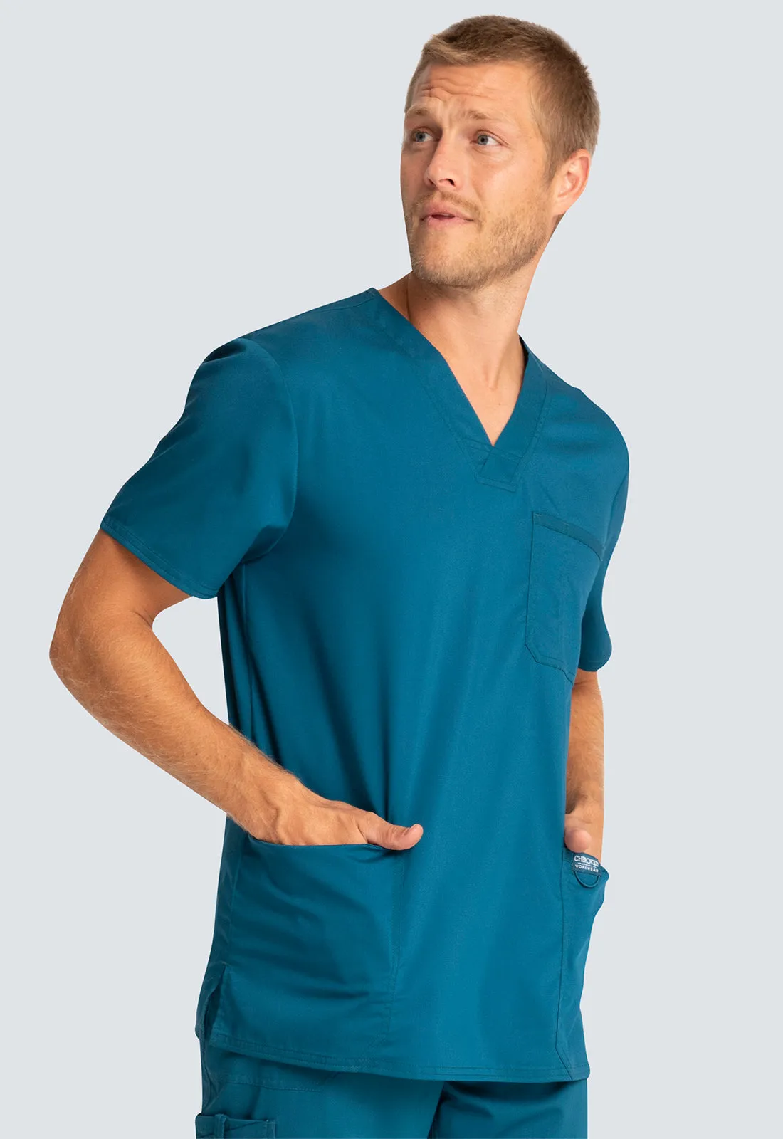 Cherokee Mens V-Neck Scrubs Set