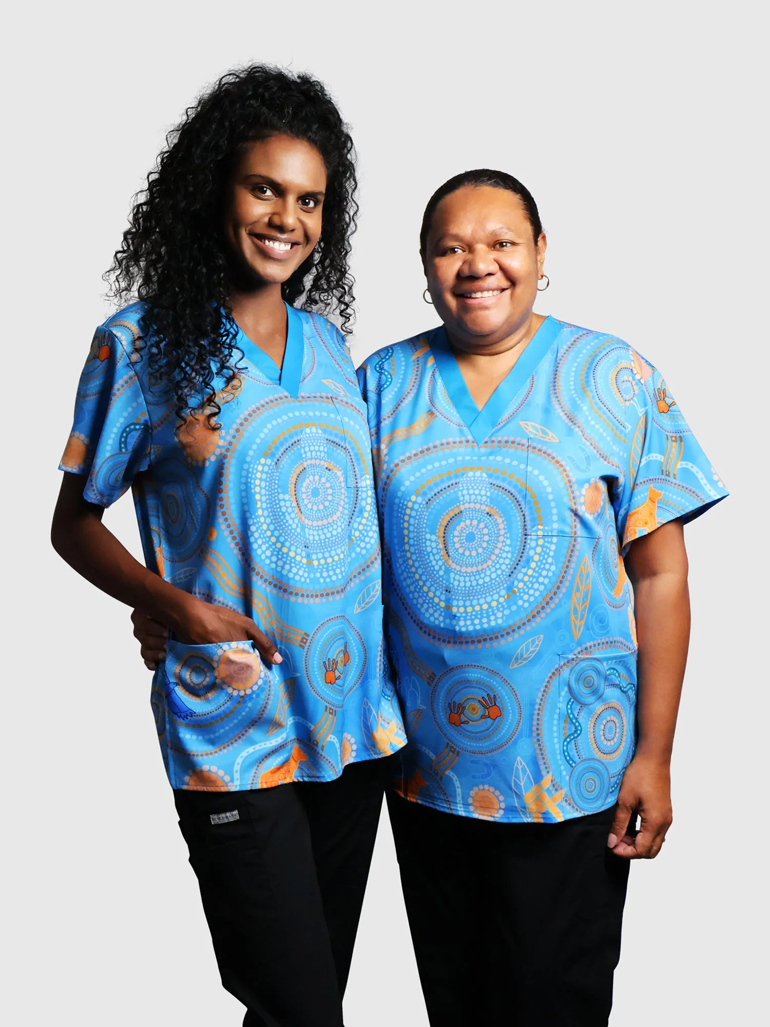 Never Stop the Dreaming - NAIDOC 2025 Unisex Three-Pocket Scrub Top